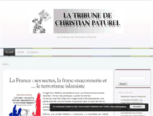 Tablet Screenshot of christianpaturel.com